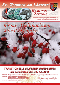 Vorschaubild - Gemeindezeitung Dezember 2015